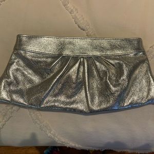 Lauren Merkin silver clutch